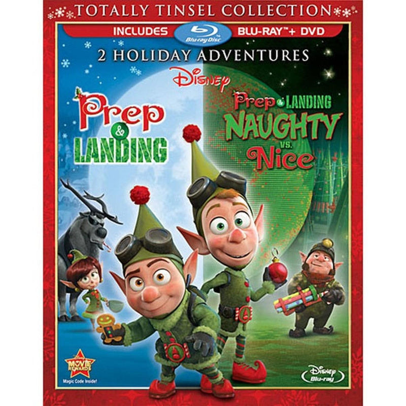 Disney's Prep & Landing / Prep & Landing: Naughty vs. Nice - The Totally Tinsel Collection [Blu-Ray + DVD 2-Movie Collection] DVDs & Blu-Rays Disney   