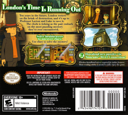 Professor Layton and the Unwound Future [Nintendo DS DSi] Nintendo DS DSi Video Game Nintendo   