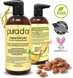 Pura D'or Biotin Original Gold Label Anti-Thinning Shampoo & Conditioner Set - 473mL / 16 fl oz [Personal Care] Personal Care Pura D'or   