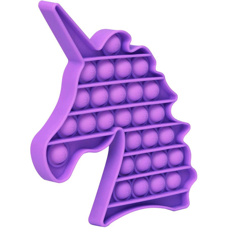 Purple Unicorn Push Pop Bubble Fidget Toy [Sensory Kids Adults Anxiety Stress Relief] Toys & Games Everest   