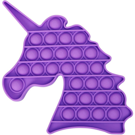 Purple Unicorn Push Pop Bubble Fidget Toy [Sensory Kids Adults Anxiety Stress Relief] Toys & Games Everest   