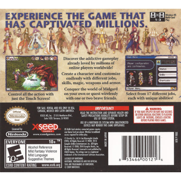 Ragnarok DS [Nintendo DS DSi] Nintendo DS DSi Video Game XSEED Games   