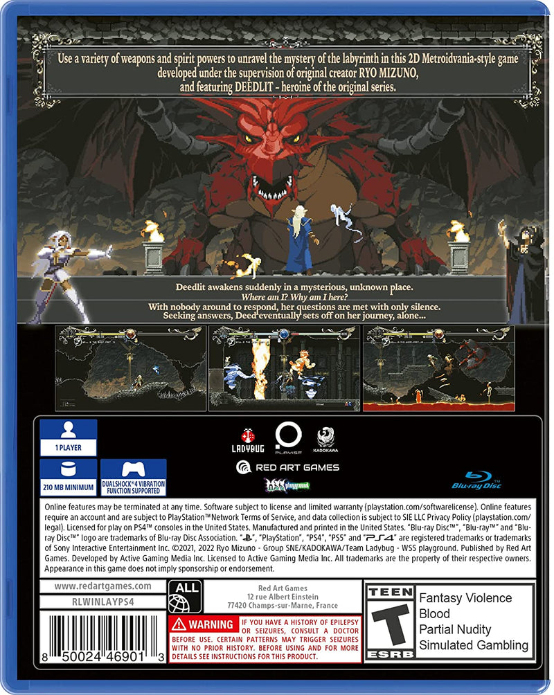 Record of Lodoss War: Deedlit in Wonder Labyrinth [PlayStation 4] PlayStation 4 Video Game Red Art Games   