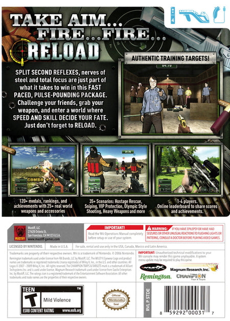 Reload: Target Down [Nintendo Wii] Nintendo Wii Video Game Nintendo   