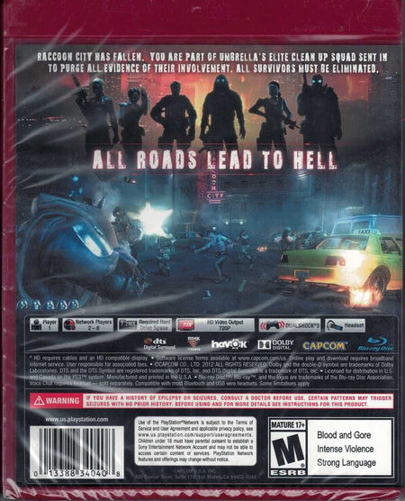 Resident Evil: Operation Raccoon City [PlayStation 3] PlayStation 3 Video Game Capcom   