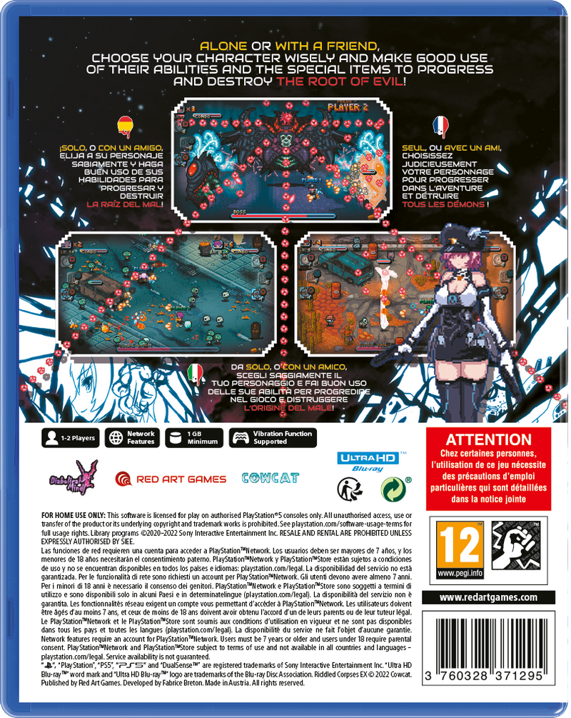 Riddled Corpses EX [PlayStation 5] PlayStation 5 Video Game Red Art Games   