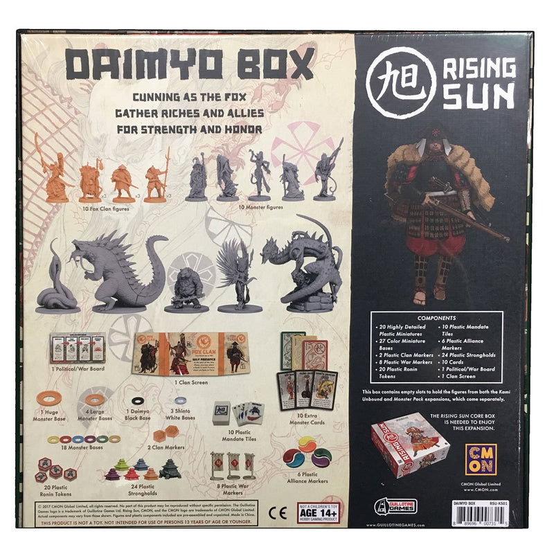 Rising Sun: Daimyo Box - Kickstarter Exclusive [Board Game, 3-6 Players] Board Game Guillotine Games   