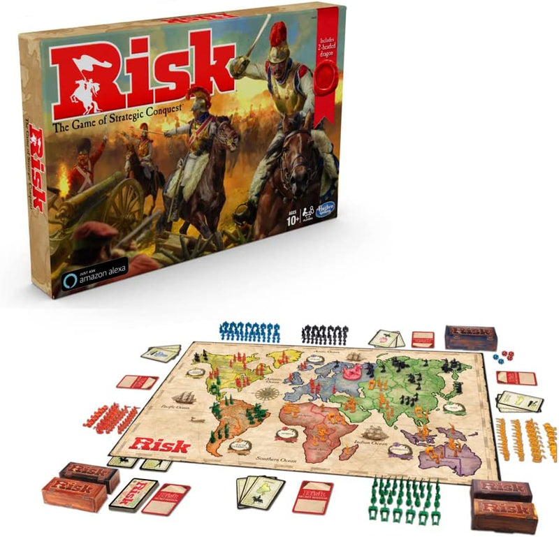 Risk Game With Dragons [Board Game, 2-5 Players] Board Game Hasbro   