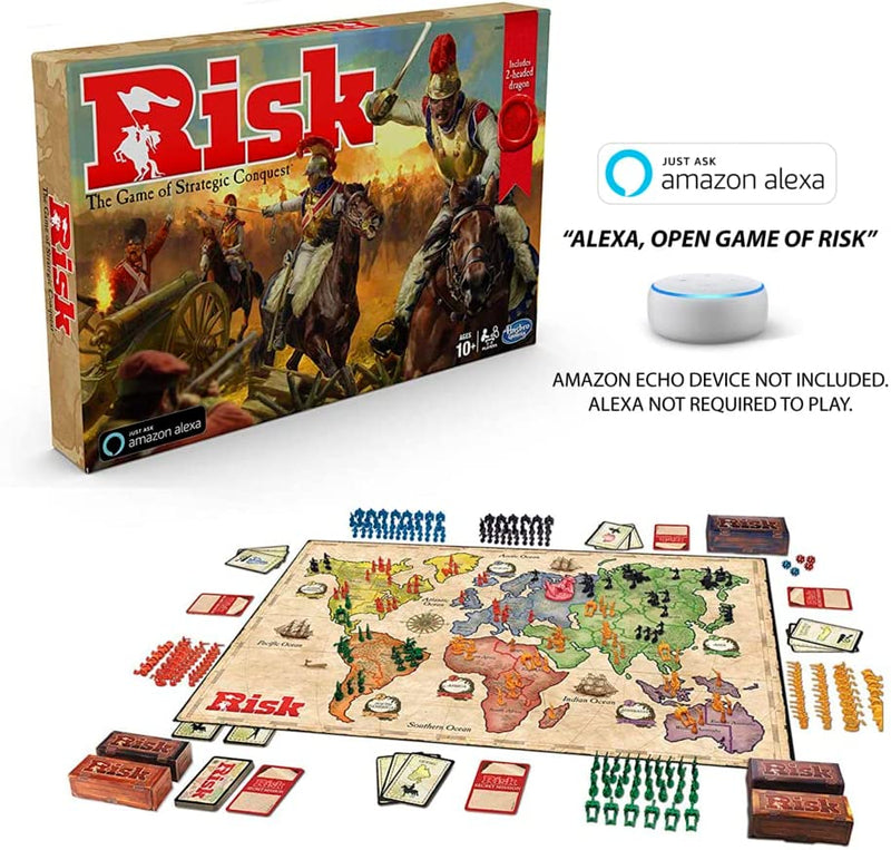 Risk Game With Dragons [Board Game, 2-5 Players] Board Game Hasbro   