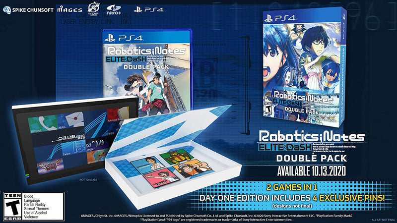 Robotics; NOTES Elite & DaSH Double Pack - Day One Edition [PlayStation 4] PlayStation 4 Video Game Spike Chunsoft   