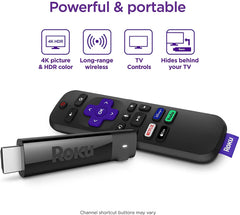 Roku Streaming Stick+ - HD/4K/HDR Streaming Device with Long-range Wireless and Roku Voice Remote with TV Controls - 3810R [Electronics] Electronics Roku   