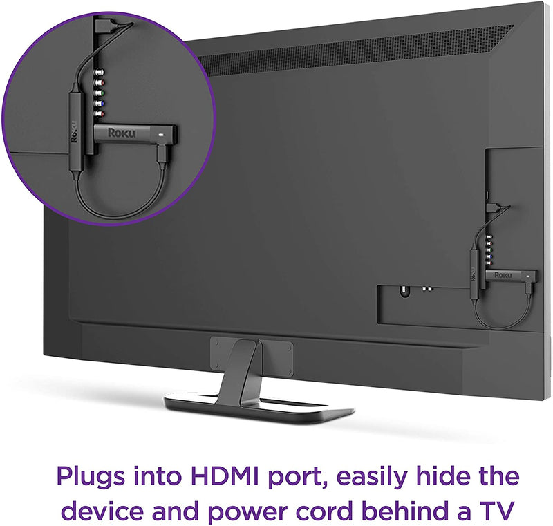 Roku Streaming Stick+ - HD/4K/HDR Streaming Device with Long-range Wireless and Roku Voice Remote with TV Controls - 3810R [Electronics] Electronics Roku   