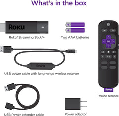 Roku Streaming Stick+ - HD/4K/HDR Streaming Device with Long-range Wireless and Roku Voice Remote with TV Controls - 3810R [Electronics] Electronics Roku   