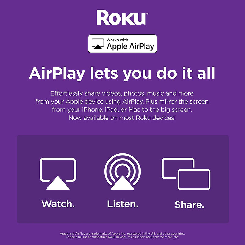 Roku Streaming Stick+ - HD/4K/HDR Streaming Device with Long-range Wireless and Roku Voice Remote with TV Controls - 3810R [Electronics] Electronics Roku   