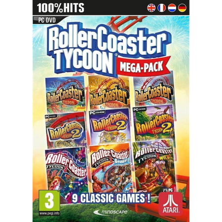 Roller Coaster Tycoon: Mega Pack - 9 Classic Games [PC] PC Video Game Electronic Arts   