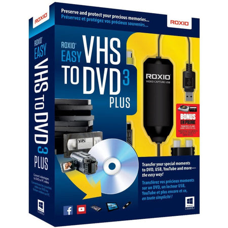 Roxio Easy VHS to DVD 3 PLUS for Windows [Electronics] Electronics Roxley Games   