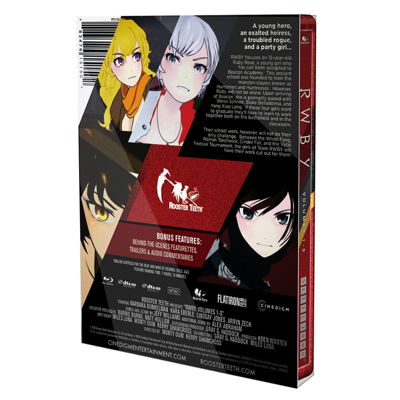 RWBY: Beacon - Volumes 1-3 - Limited Edition SteelBook [Blu-Ray Box Set] DVDs & Blu-Rays Universal Studios   