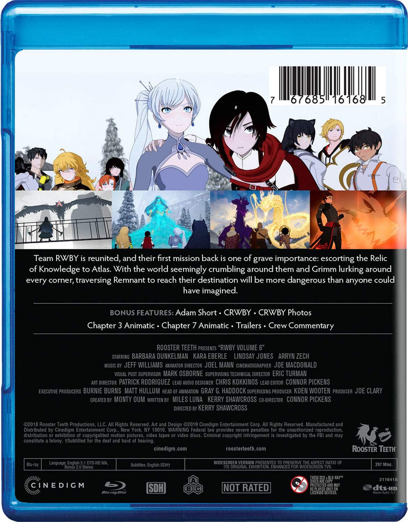 RWBY: Volume 6 [Blu-Ray Box Set] DVDs & Blu-Rays Universal Studios   