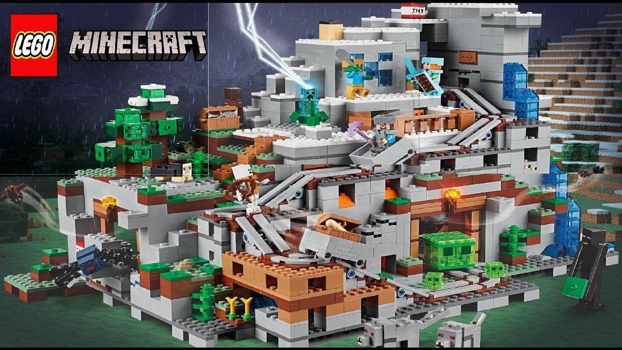 LEGO Minecraft The Mountain Cave 2863 Piece Building Kit #21137
