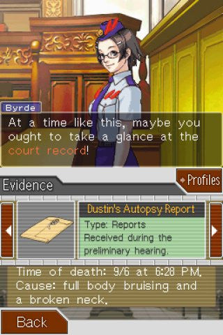 Phoenix Wright: Ace Attorney - Justice For All [Nintendo DS DSi] Nintendo DS DSi Video Game Capcom   