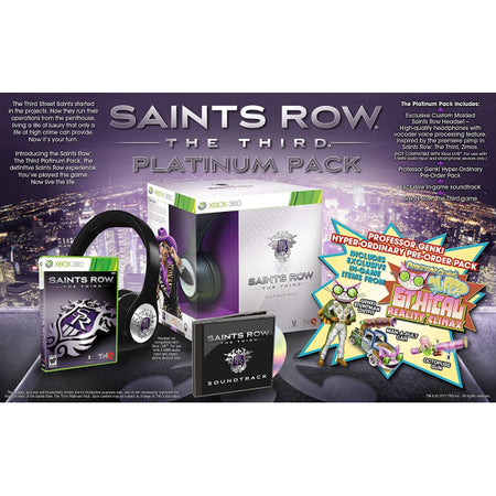 Saints Row: The Third - Platinum Pack Collector's Edition [Xbox 360] Xbox 360 Video Game Microsoft   