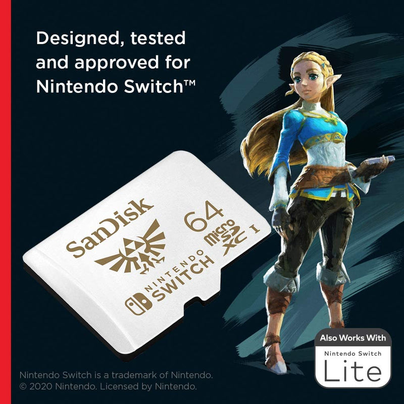 SanDisk 64GB MicroSDXC Memory Card [Nintendo Switch Accessory] Nintendo Switch Accessories Nintendo   