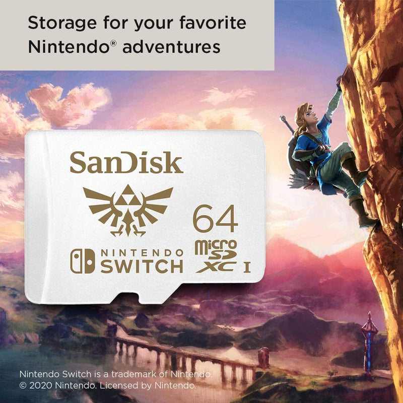 SanDisk 64GB MicroSDXC Memory Card [Nintendo Switch Accessory] Nintendo Switch Accessories Nintendo   