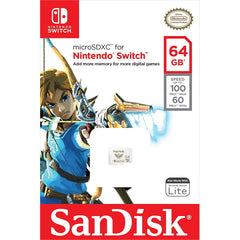 SanDisk 64GB MicroSDXC Memory Card [Nintendo Switch Accessory] Nintendo Switch Accessories Nintendo   