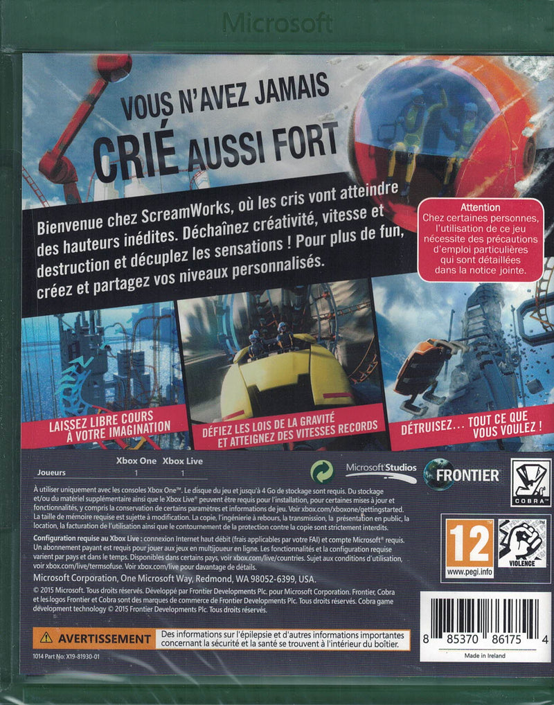 ScreamRide [Xbox One] Xbox One Video Game Microsoft   