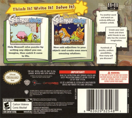 Scribblenauts Collection [Nintendo DS DSi] Nintendo DS DSi Video Game Warner Bros.   