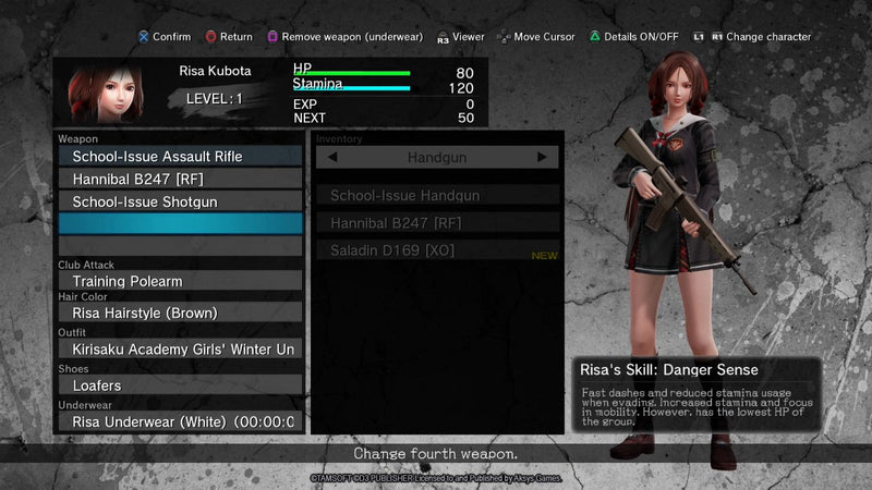 SG/ZH: School Girl Zombie Hunter [PlayStation 4] PlayStation 4 Video Game Aksys Games   