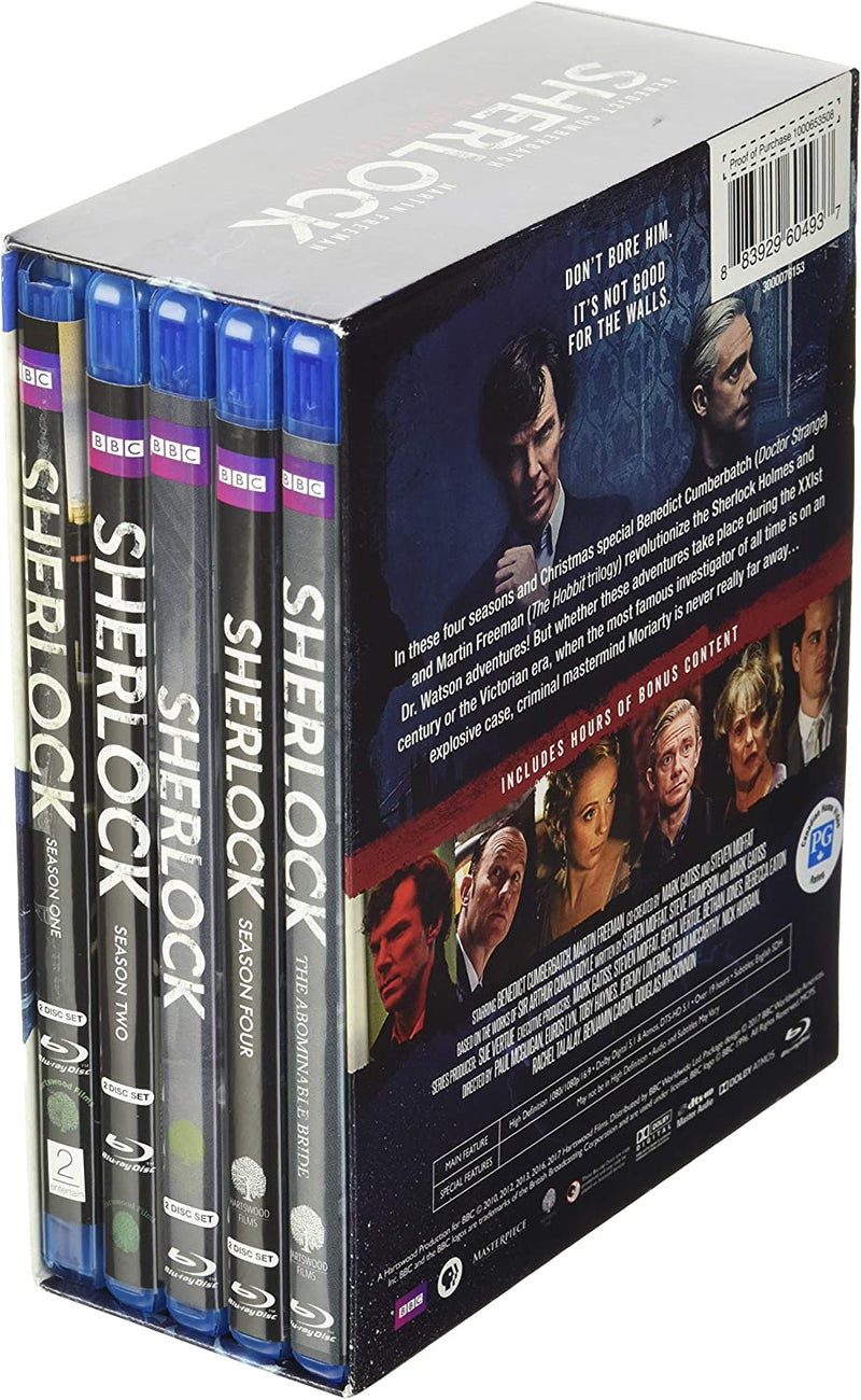 Sherlock: The Complete Series - Seasons 1-4 [Blu-Ray Box Set] DVDs & Blu-Rays BBC   