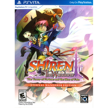 Shiren the Wanderer: Tower of Fortune & Dice of Fate - Eternal Wanderer Edition [Sony PS Vita] Sony PS Vita Video Game Aksys Games   