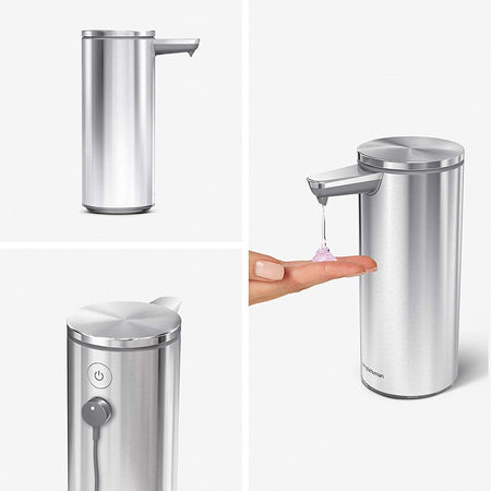 simplehuman 9 oz. Touch-Free Sensor Liquid Soap Pump Dispenser - Brushed Stainless Steel House & Home simplehuman