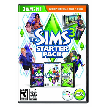 The Sims 3: Starter Pack - 3 Games in 1 + Bonus Expansions [Mac & PC] PC Video Game Electronic Arts   