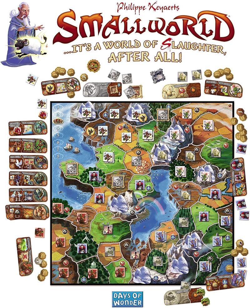 Small World [Board Game, 2-5 Players] Board Game Days of Wonder   