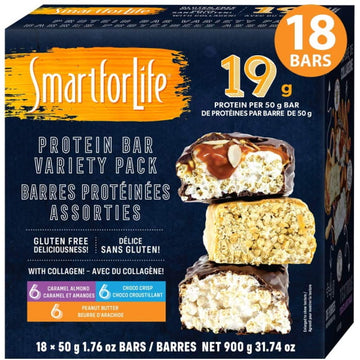 Smart for Life Protein Bar Variety Pack - 900g - 18-Count [Snacks & Sundries] Snacks & Sundries Nestle   