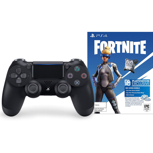 DualShock 4 Wireless Controller - Jet Black - Fortnite Bundle [PlayStation 4 Accessory] PlayStation 4 Accessories Sony   