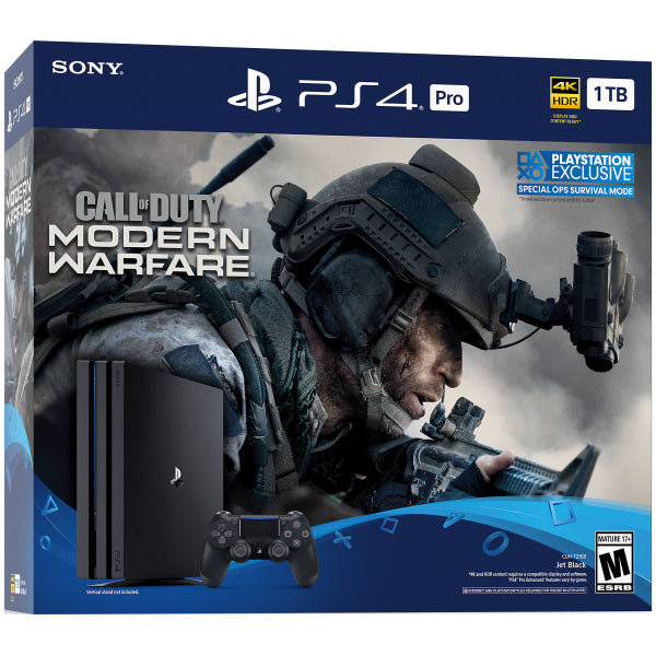 Sony PlayStation 4 Pro Console - Call of Duty: Modern Warfare Bundle Edition - 1TB [PlayStation 4 System] PlayStation Systems Sony   