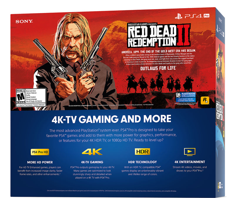 Playstation Red Dead Redemption Sony Sony PlayStation Pro Console