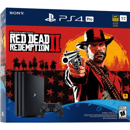 Sony PlayStation 4 Pro Console - Red Dead Redemption 2 Bundle - 1TB [PlayStation 4 System] PlayStation Systems Sony   