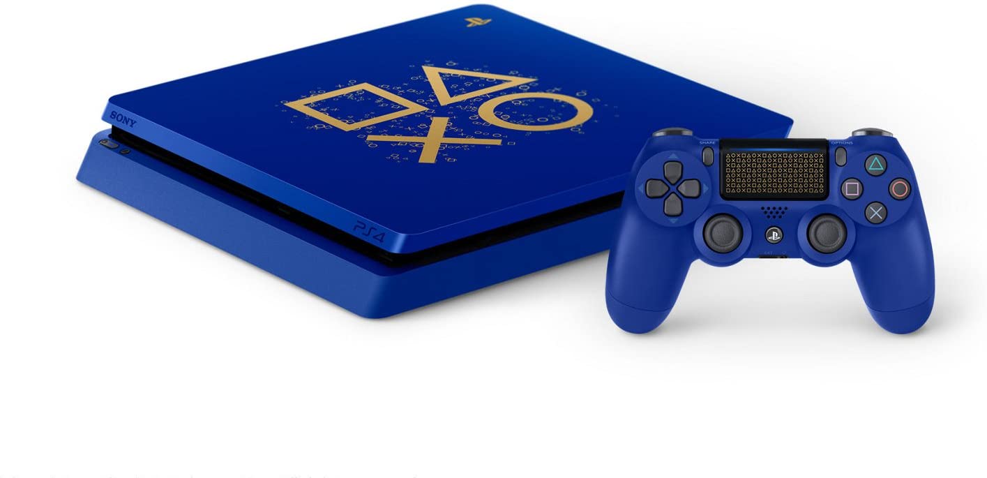 Sony PlayStation 4 Slim Console - Days of Play Limited Edition Bundle -  Blue - 1TB [PlayStation 4 System]