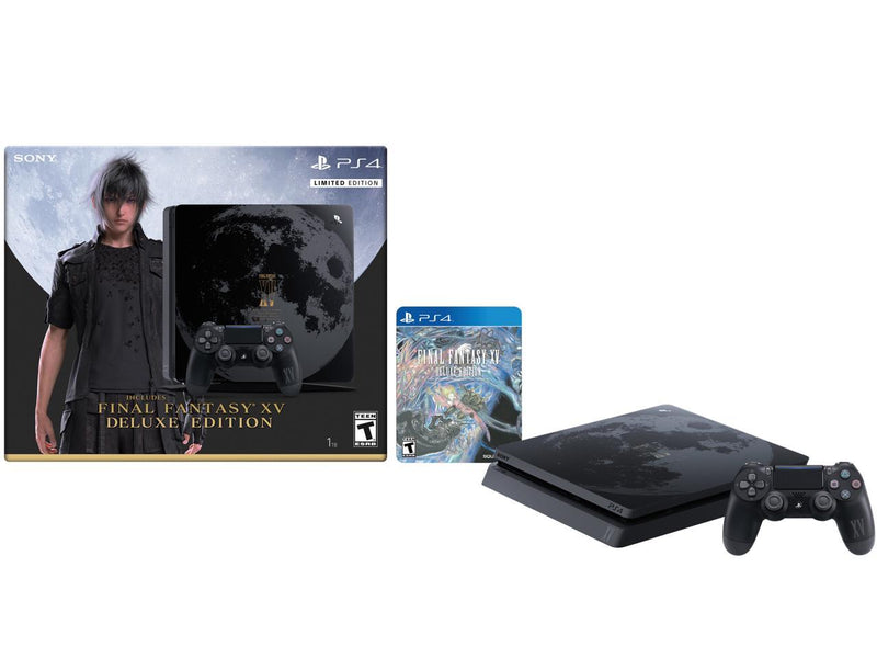 Sony PlayStation 4 Slim Console - Final Fantasy XV Limited Edition Bundle - 1TB [PlayStation 4 System] PlayStation Systems Sony   