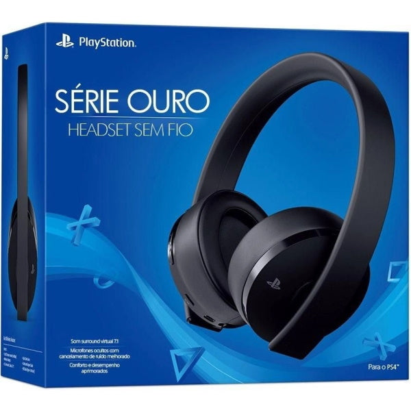 PlayStation Gold Wireless Headset - Black [PlayStation 4 Accessory] PlayStation 4 Accessories Sony   