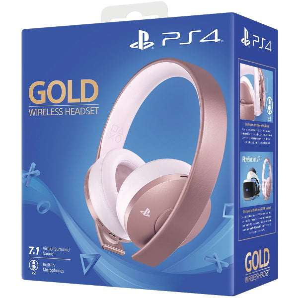 PlayStation Gold Wireless Headset - Rose Gold [PlayStation 4 Accessory] PlayStation 4 Accessories Sony   