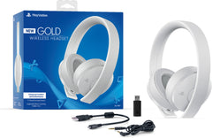 PlayStation Gold Wireless Headset - White [PlayStation 4 Accessory] PlayStation 4 Accessories Sony   