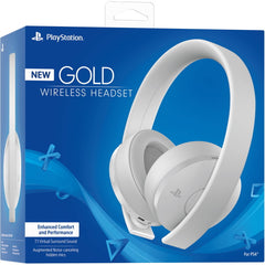 PlayStation Gold Wireless Headset - White [PlayStation 4 Accessory] PlayStation 4 Accessories Sony   