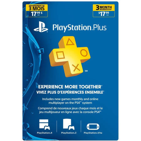 Sony PlayStation Plus Live 3-Month Membership Card [PlayStation Accessory] PlayStation Accessories Sony   