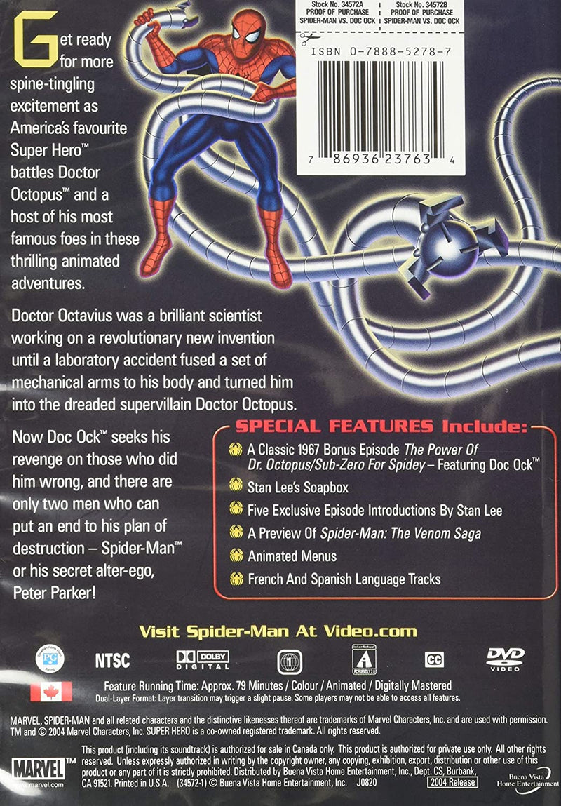 Spider-Man vs. Doc Ock [DVD] DVDs & Blu-Rays Marvel   