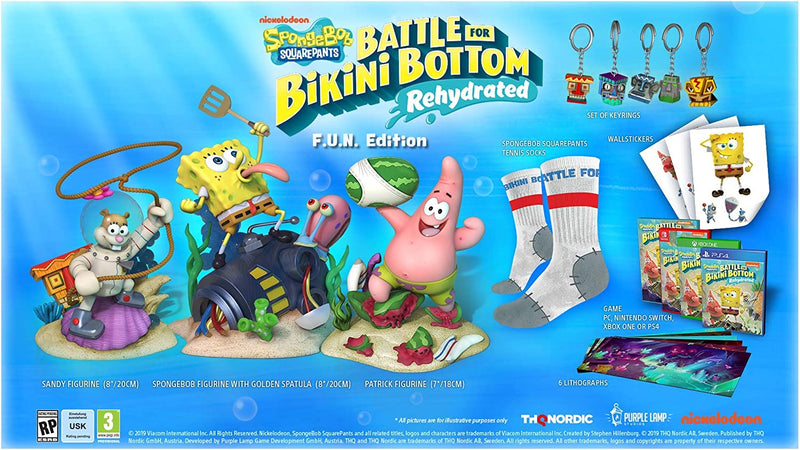 SpongeBob SquarePants: Battle for Bikini Bottom - Rehydrated -  F.U.N. Edition [Nintendo Switch] Nintendo Switch Video Game THQ   